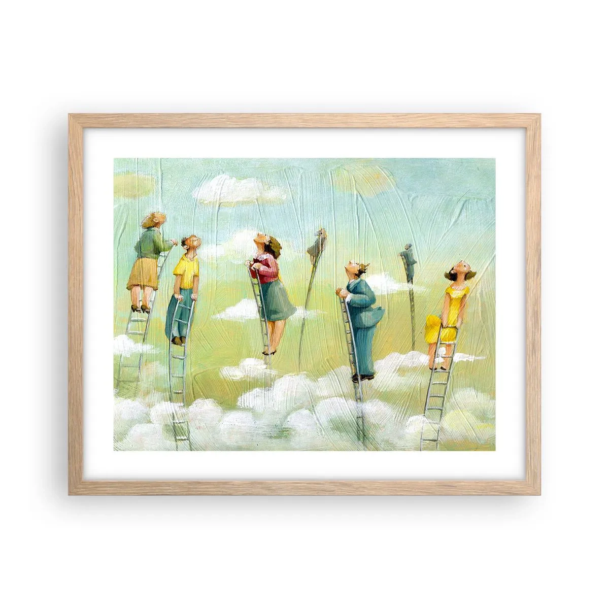 Plakat w ramie jasny dąb - Za swoim marzeniem - 50x40 cm