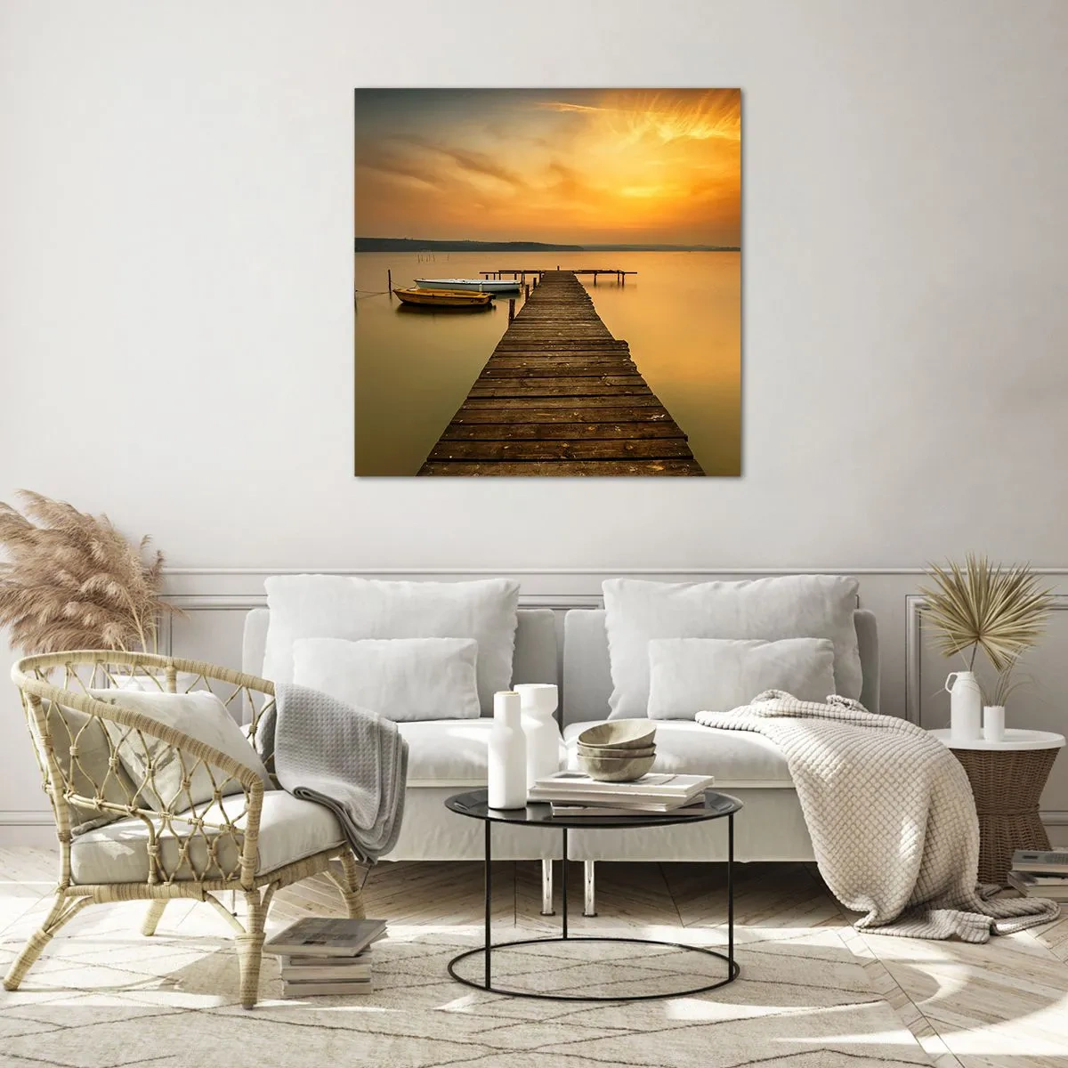 Obraz na szkle - Niebo złote ci otworzę - 40x40 cm