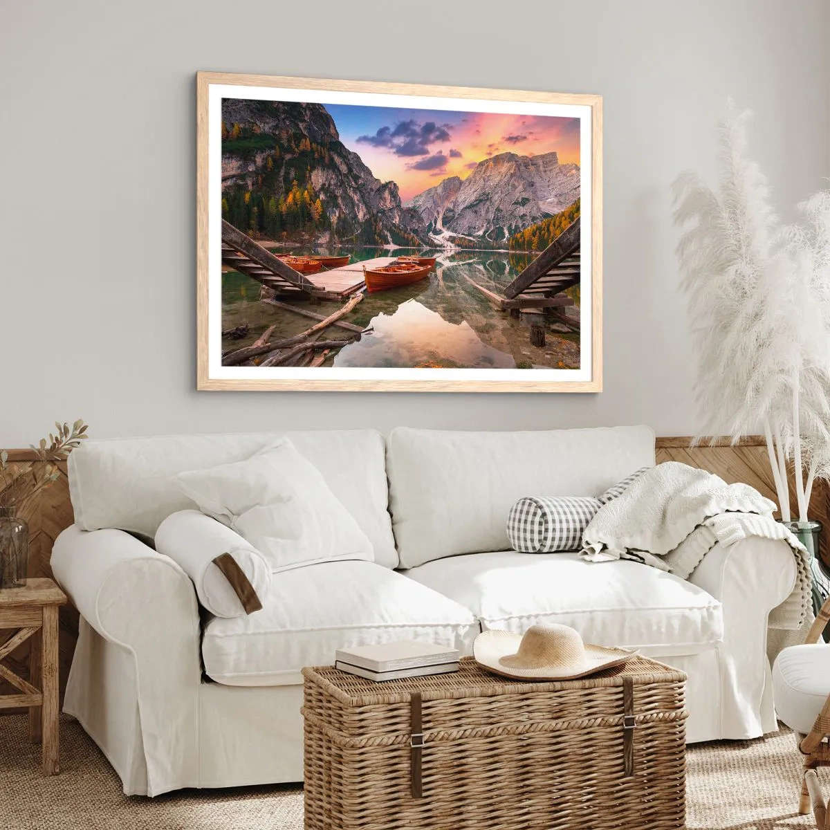 Plakat w ramie jasny dąb - Obietnica dnia - 50x40 cm