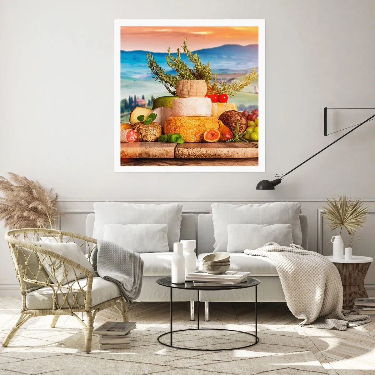 Plakat - Włoska radość życia - 30x30 cm
