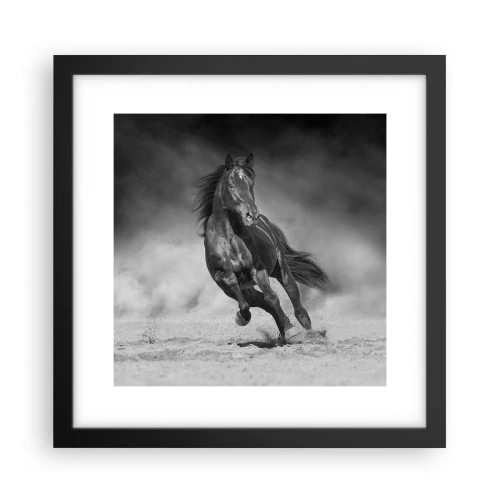 Plakat w czarnej ramie - Godny samego emira - 30x30 cm