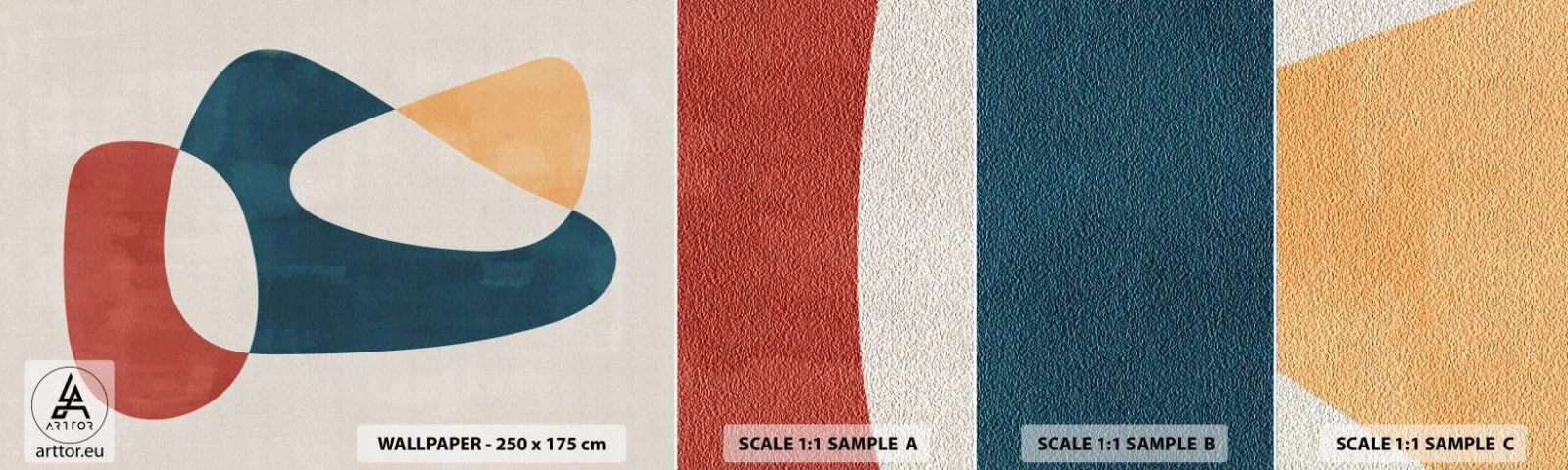 Fototapeta Próbka Standard Eco - Wpływy i metamorfozy - Sztuka, Kształty, Minimalistyczny - 100x30 cm