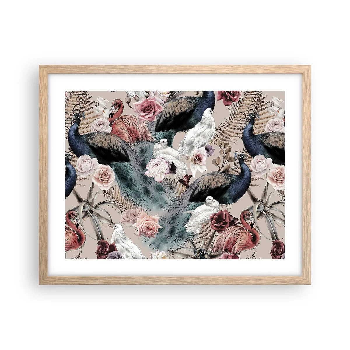 Plakat w ramie jasny dąb - W pałacowym ogrodzie - 50x40 cm