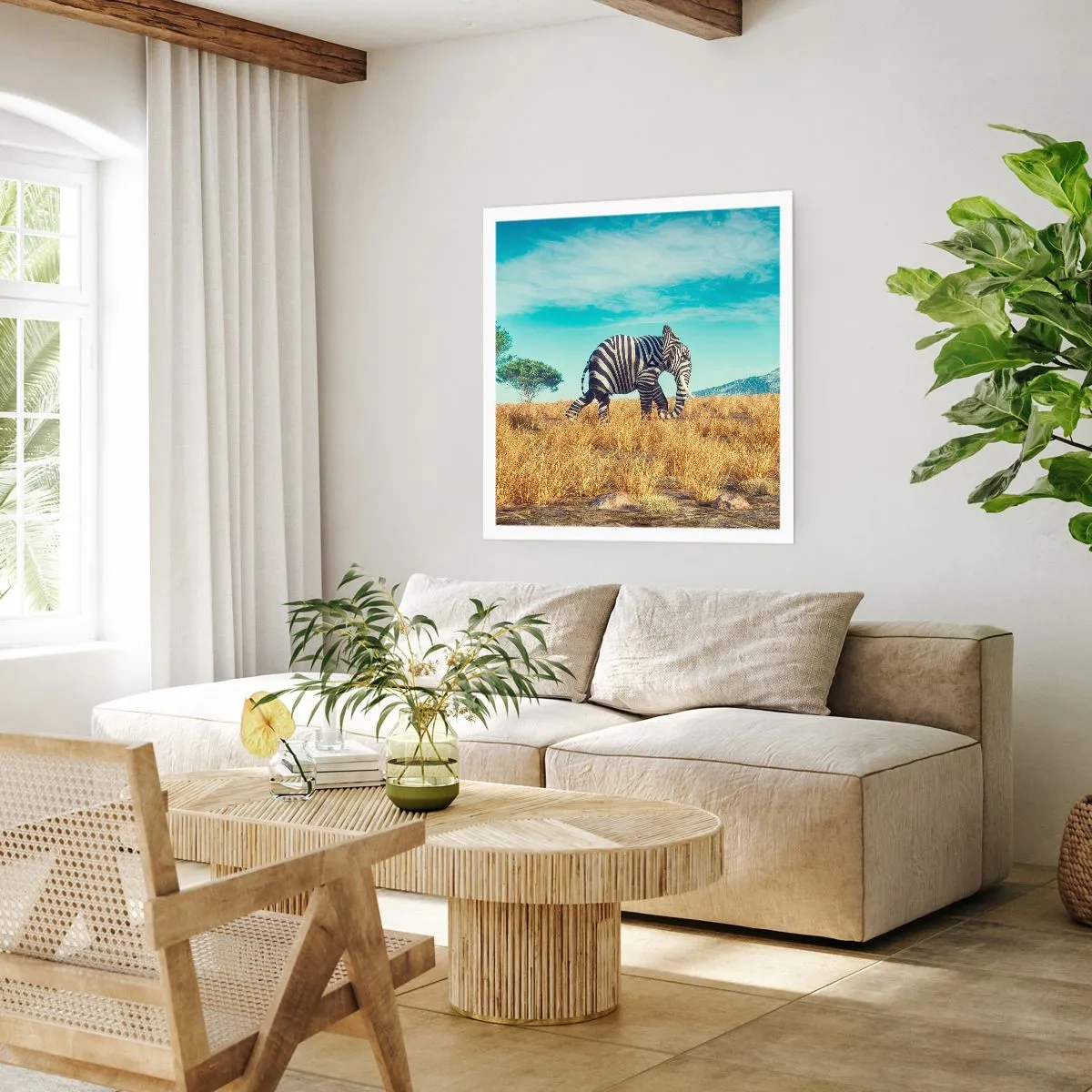 Plakat - Szarość już niemodna - 60x60 cm