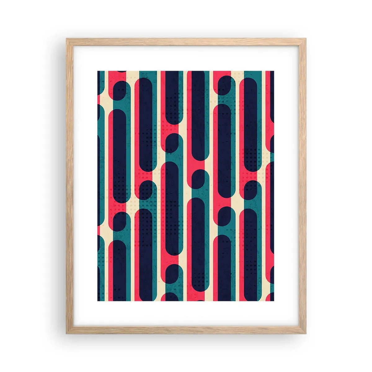 Plakat w ramie jasny dąb - W głąb i do przodu - 40x50 cm