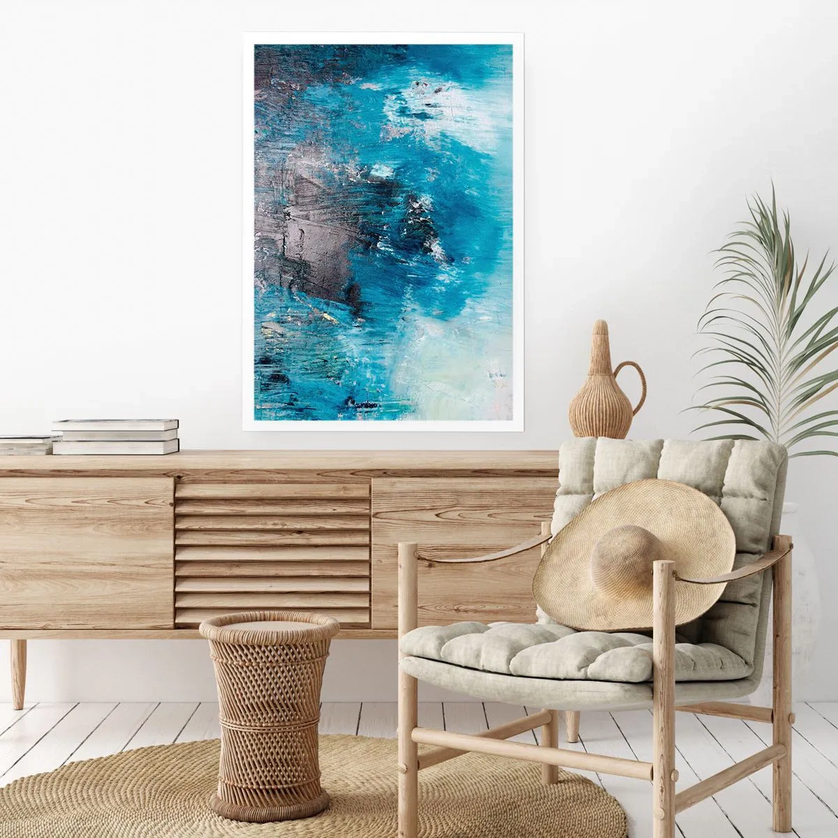 Plakat - Błękitna rapsodia - 40x50 cm