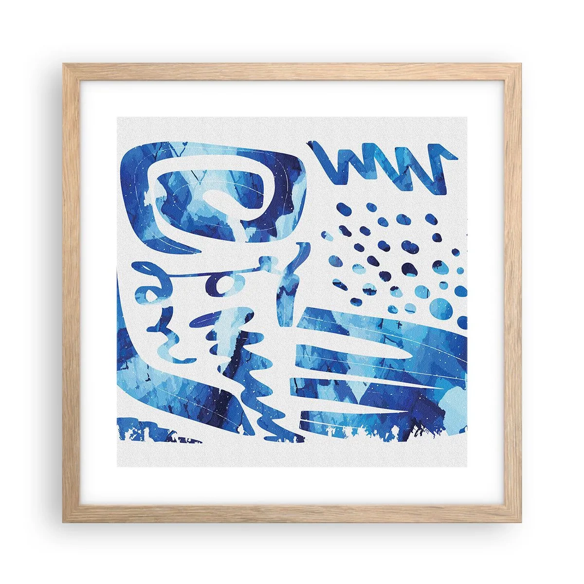 Plakat w ramie jasny dąb - Powrót do korzeni - 40x40 cm