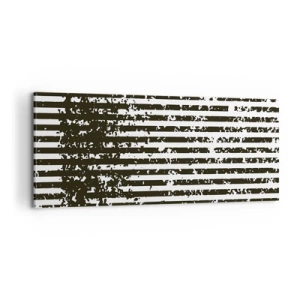 Obraz na płótnie - Rytm i szum - 100x40 cm