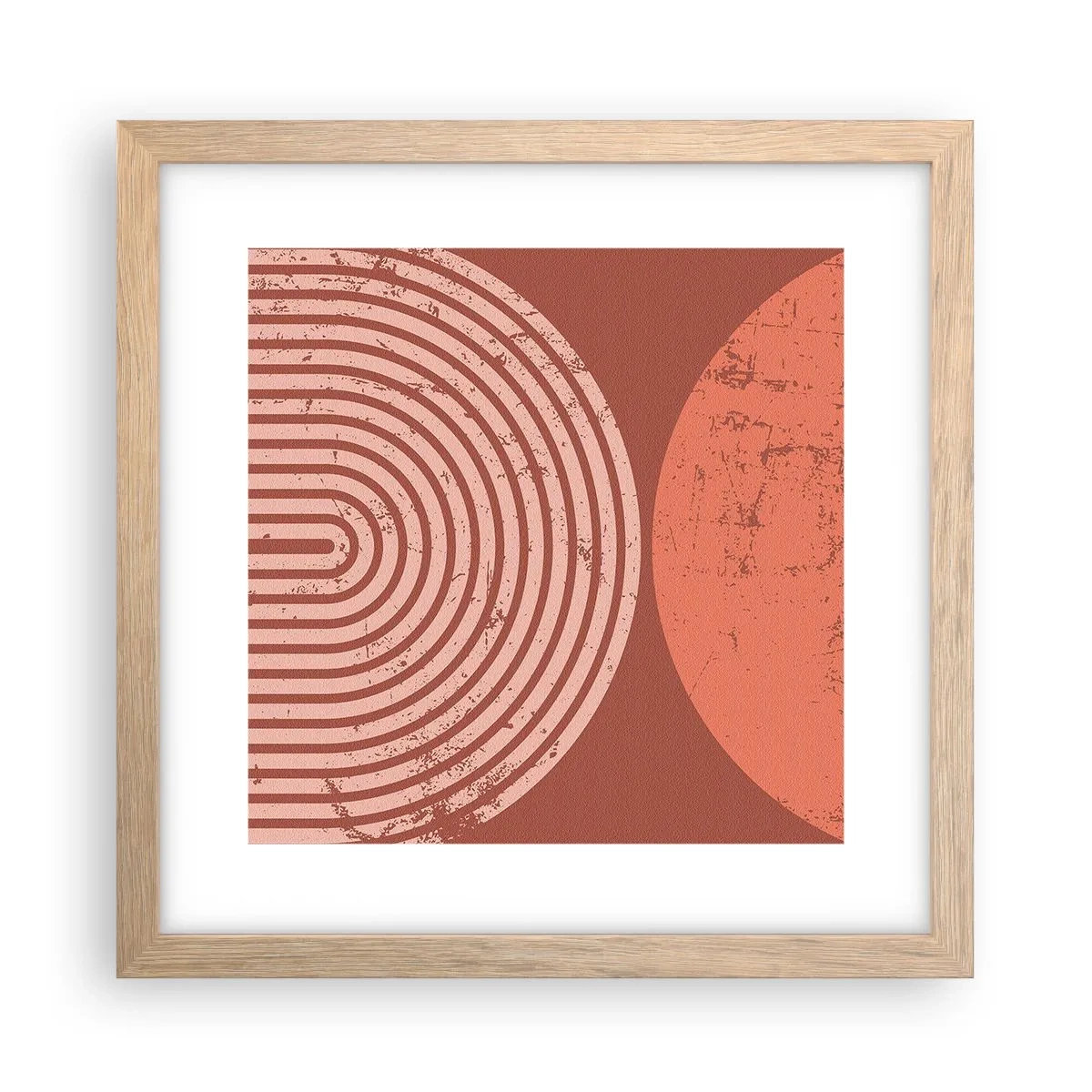 Plakat w ramie jasny dąb - Bliska relacja - 30x30 cm