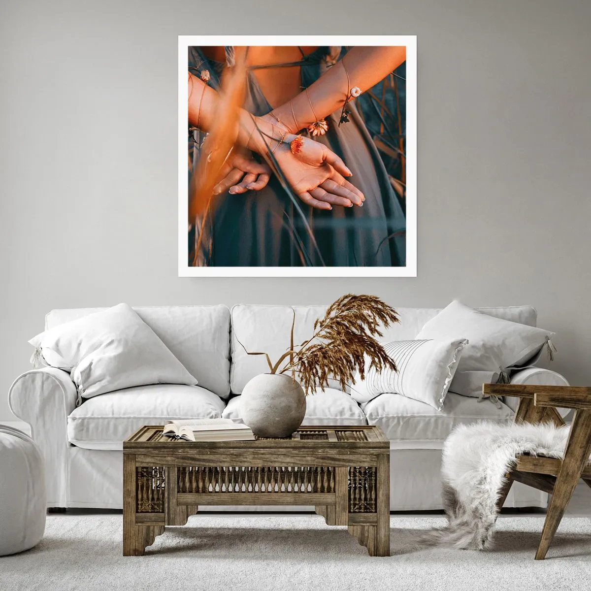 Plakat - Związana z naturą - 50x50 cm