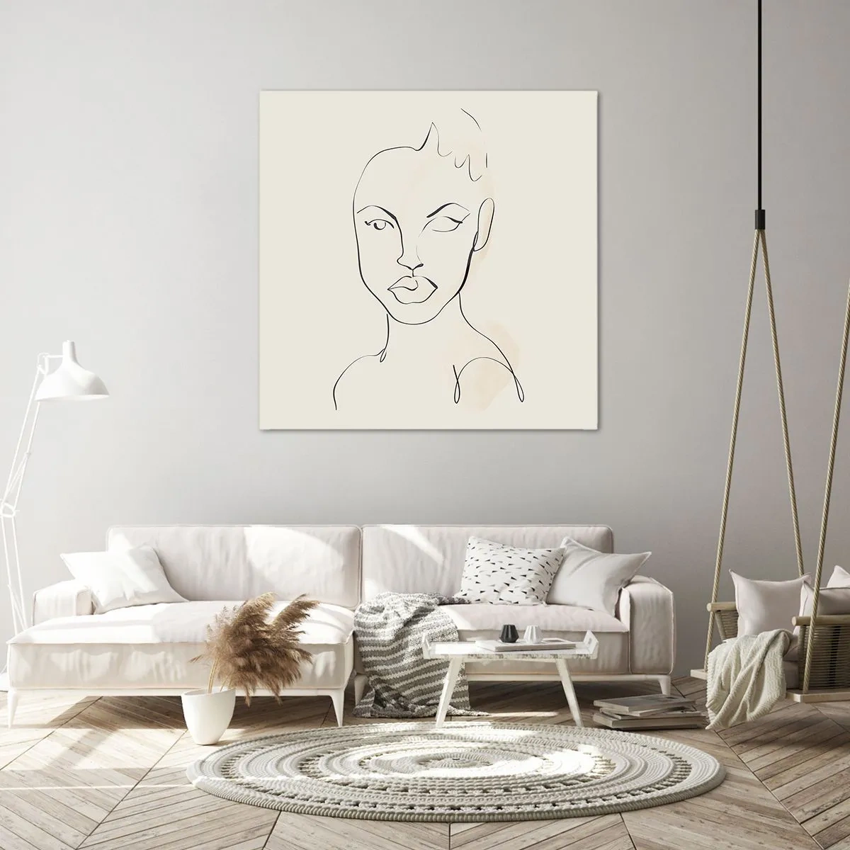 Obraz na płótnie - Zarys zmysłowości - 70x70 cm