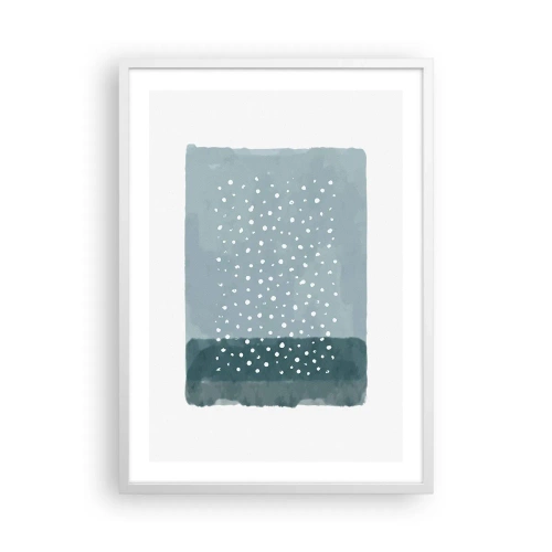Plakat w białej ramie - Wyrosłe na błękicie - 50x70 cm