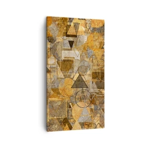 Obraz na płótnie - Świat ujęty w formę - 45x80 cm
