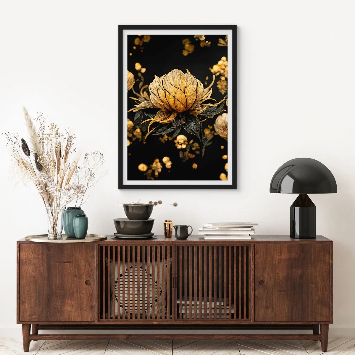 Plakat w czarnej ramie - Subtelna kruchość - 40x50 cm