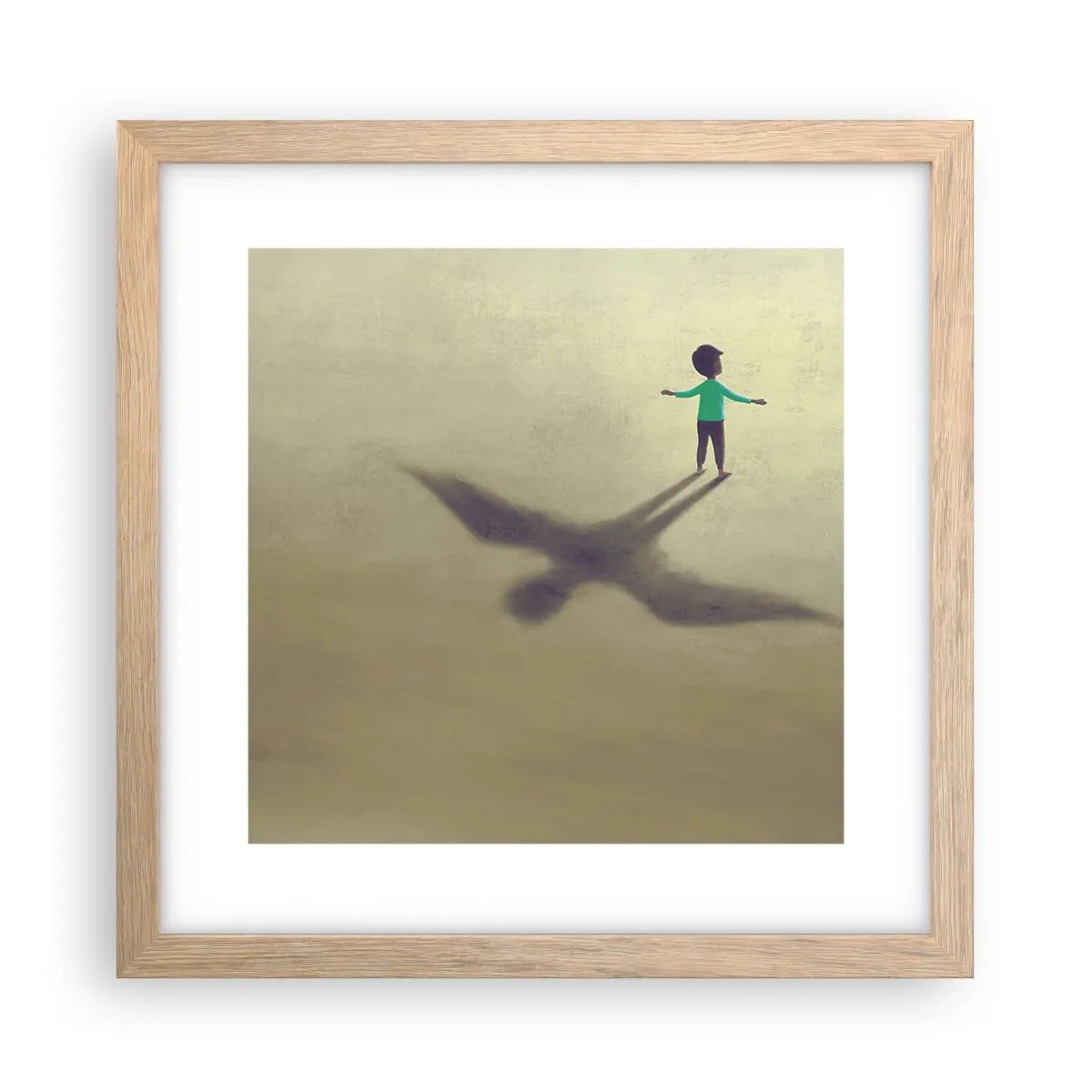 Plakat w ramie jasny dąb - Bohater przyszłości - 30x30 cm