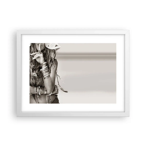 Plakat w białej ramie - Jak to dziewczyna - 40x30 cm