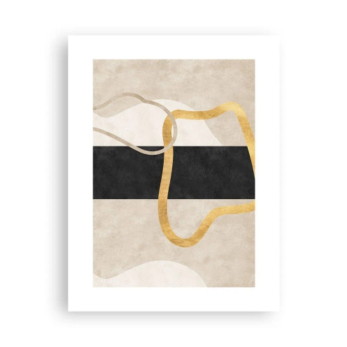Plakat - Kształty zapętlone - 30x40 cm