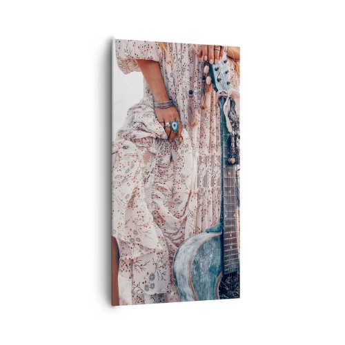 Obraz na płótnie - Dzieci kwiaty w drodze - 65x120 cm