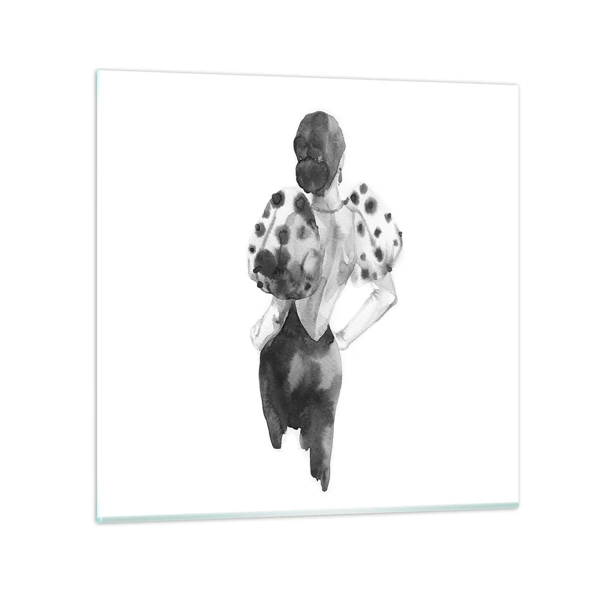 Obraz na szkle - Przeszła tuż obok - 60x60 cm