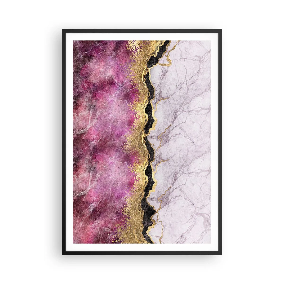 Plakat w czarnej ramie - Na granicy - 70x100 cm