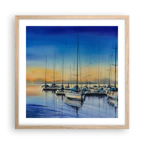 Plakat w ramie jasny dąb - Koniec dobrego dnia - 50x50 cm