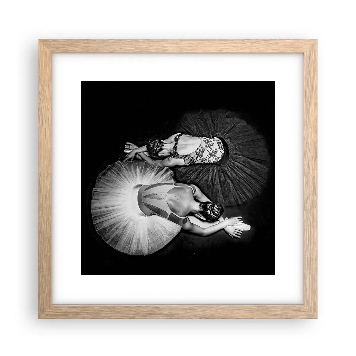 Plakat w ramie jasny dąb - Jin i jang – idealna równowaga - 30x30 cm