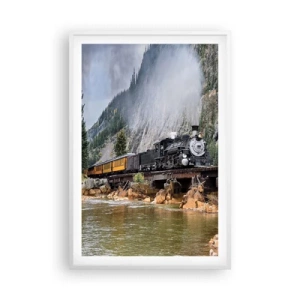 Plakat w białej ramie - A dokąd to? Dokąd? - 61x91 cm