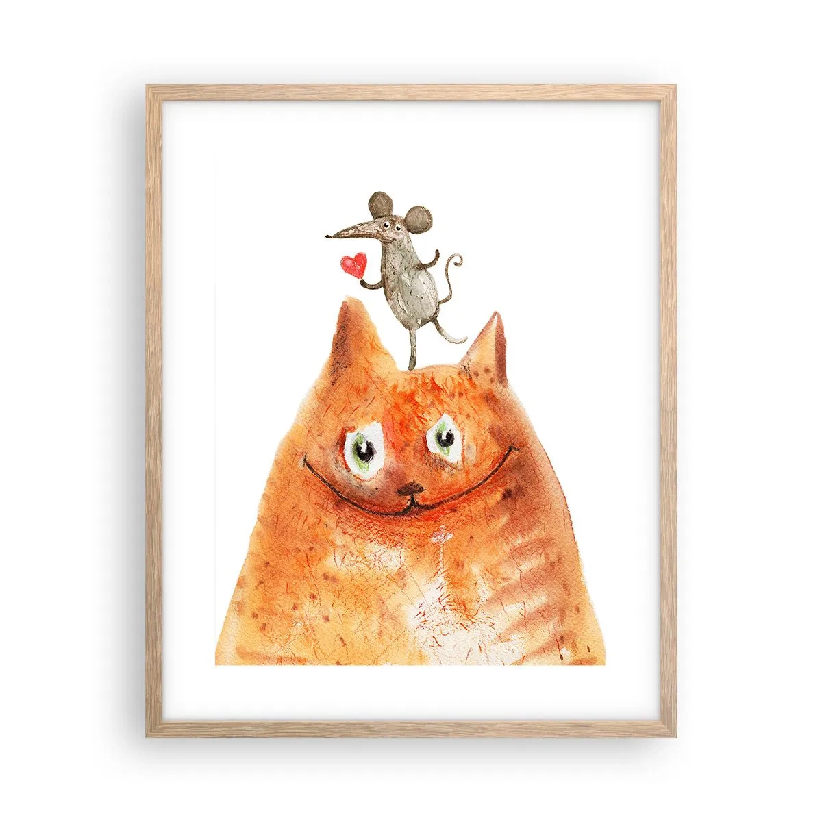 Plakat w ramie jasny dąb - Paradoksy miłości - 40x50 cm