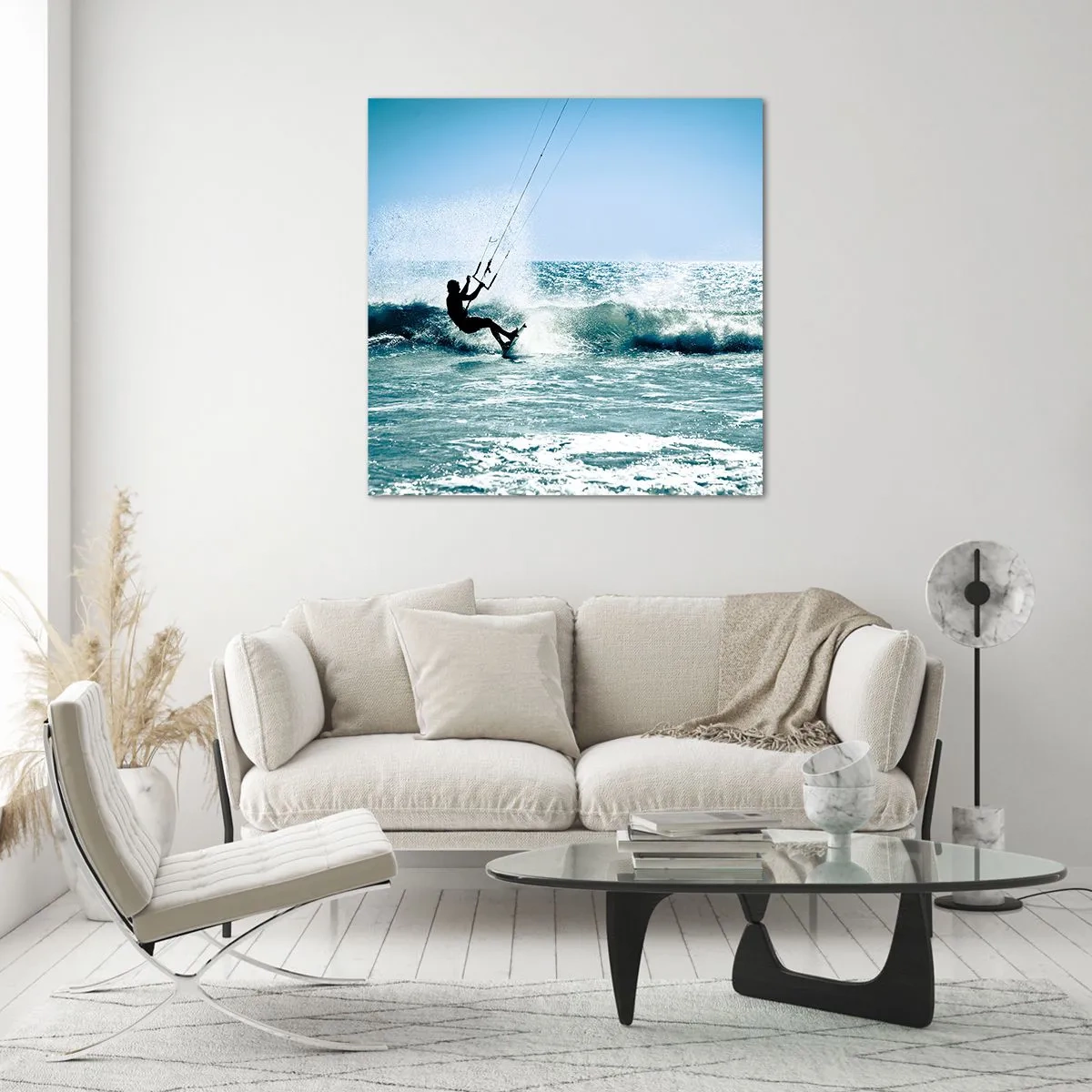 Obraz na szkle - Daj się ponieść - 60x60 cm