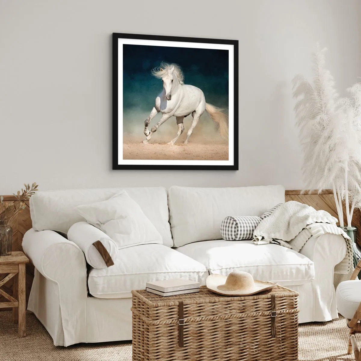 Plakat w czarnej ramie - Wolność w stanie czystym - 30x30 cm