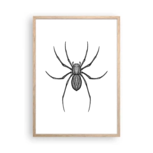 Plakat w ramie jasny dąb - Niepokojąca precyzja - 50x70 cm