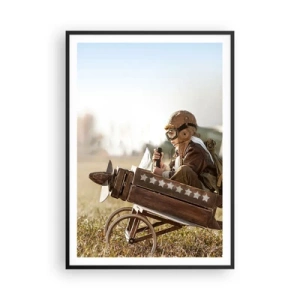 Plakat w czarnej ramie - Start ku marzeniu - 70x100 cm