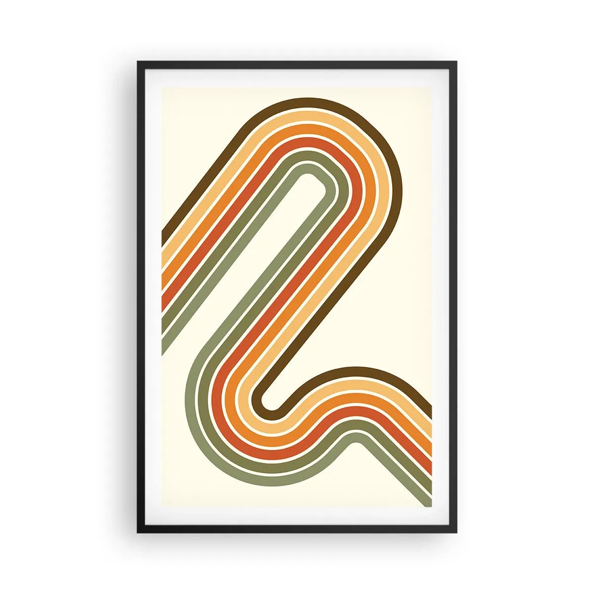 Plakat w czarnej ramie - Zygzakiem do celu - 61x91 cm