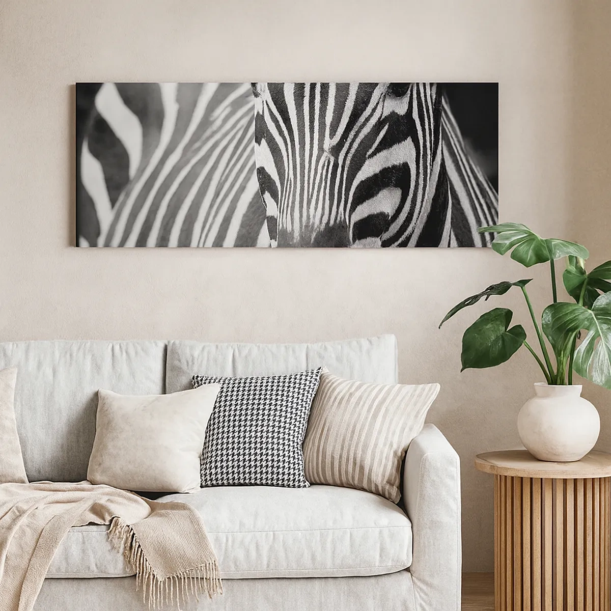 Obraz na płótnie - Świat jest czarno-biały - 30x30 cm