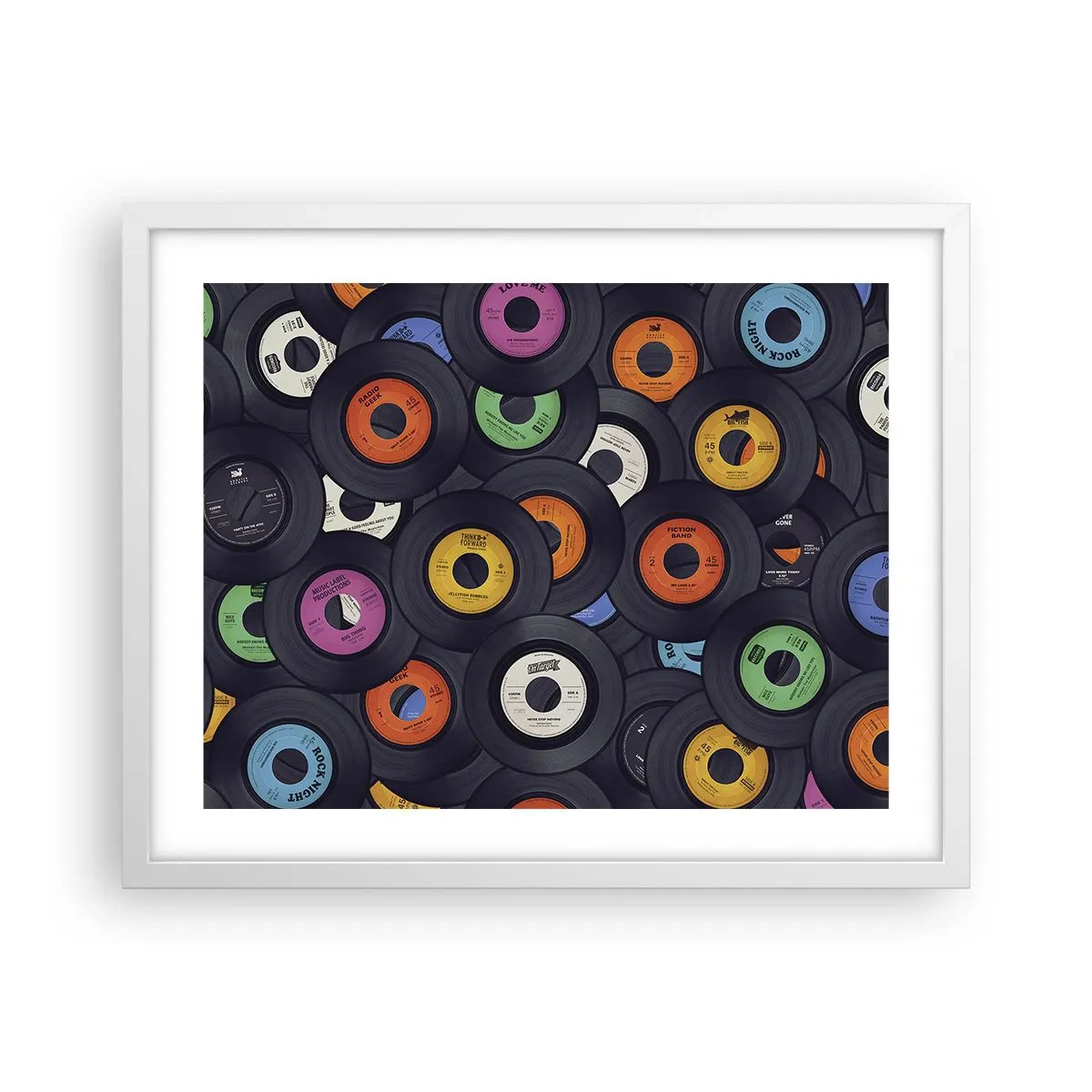 Plakat w białej ramie - Kolory klasyki - 50x40 cm