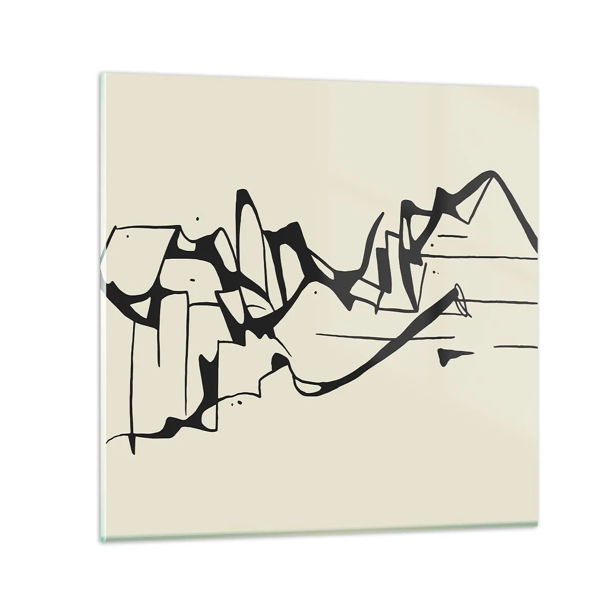 Obraz na szkle - Być może pejzaż - 70x70 cm