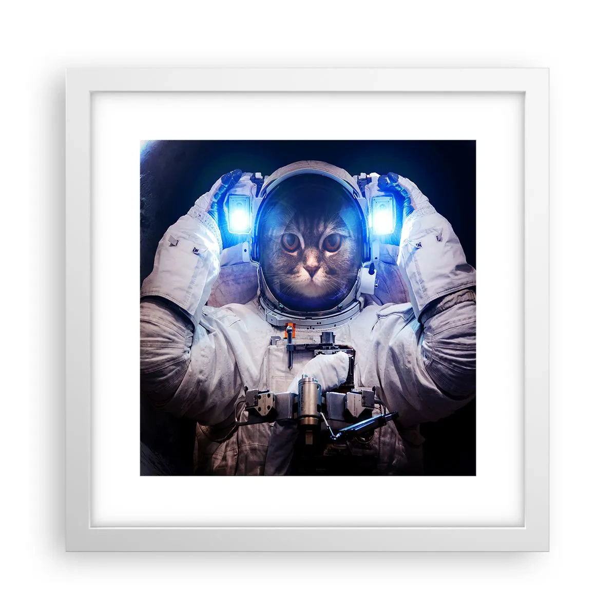 Plakat w białej ramie - Houston, macie problem - 30x30 cm