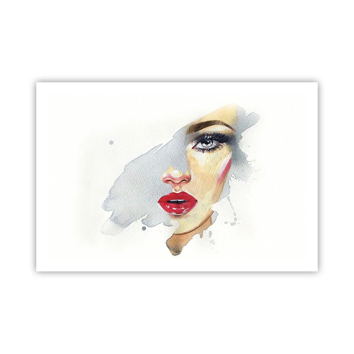 Plakat - Odbicie w kropli wody - 91x61 cm