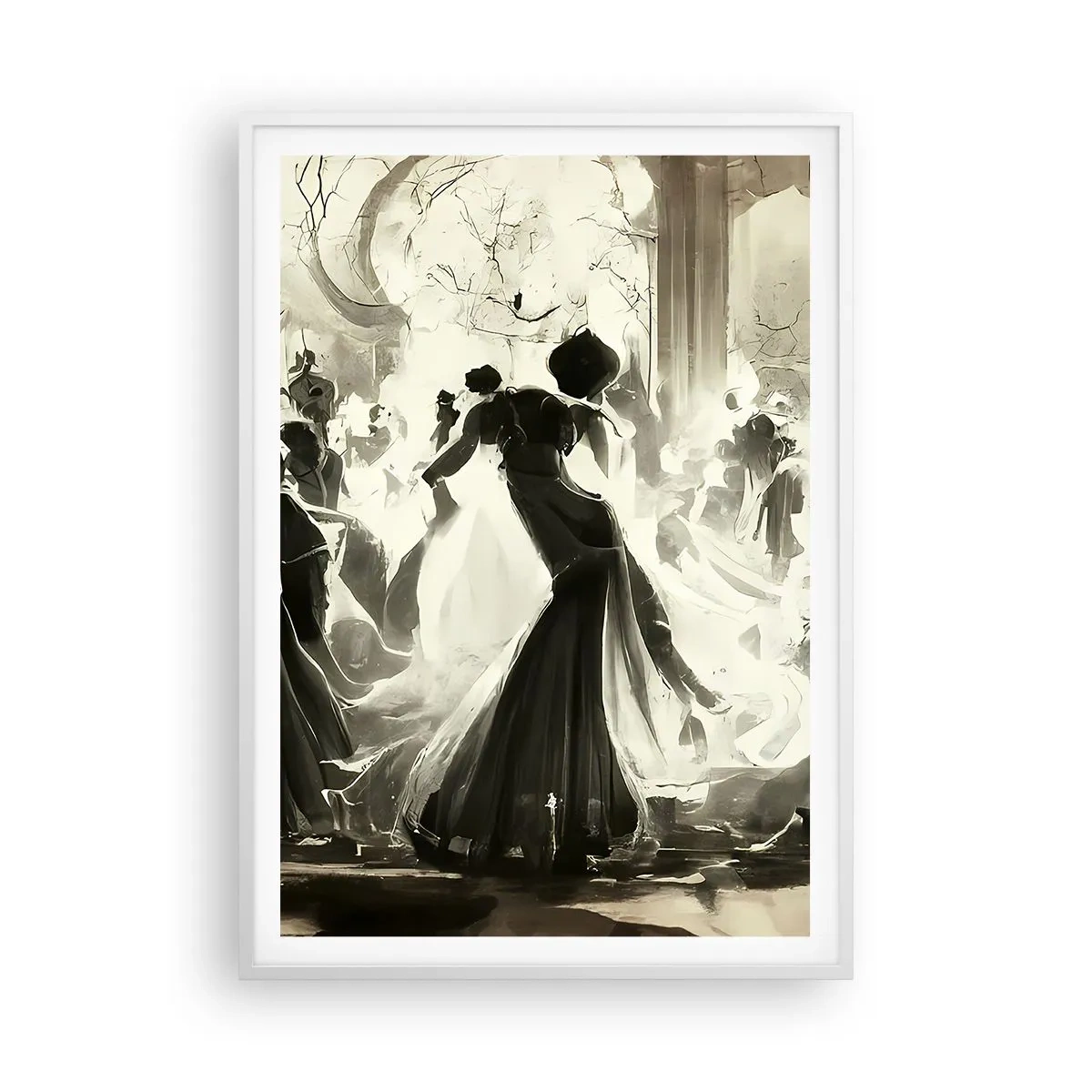 Plakat w białej ramie - Wielka maskarada - 70x100 cm