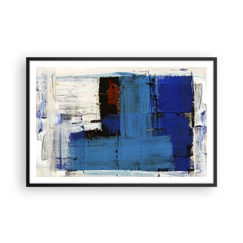 Plakat w czarnej ramie - Sekret błękitu - 91x61 cm