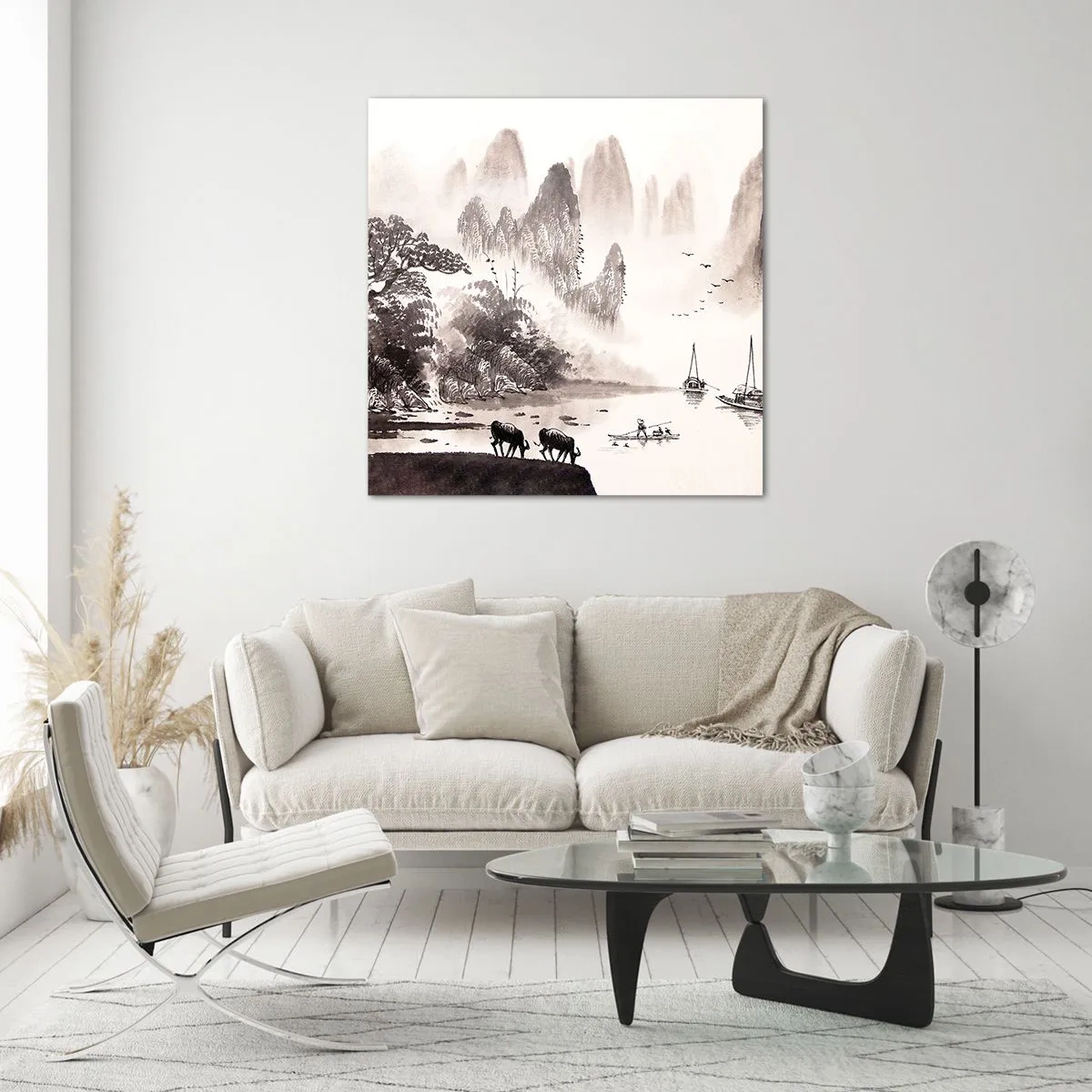 Obraz na szkle - Egzotyczna codzienność Wschodu - 40x40 cm