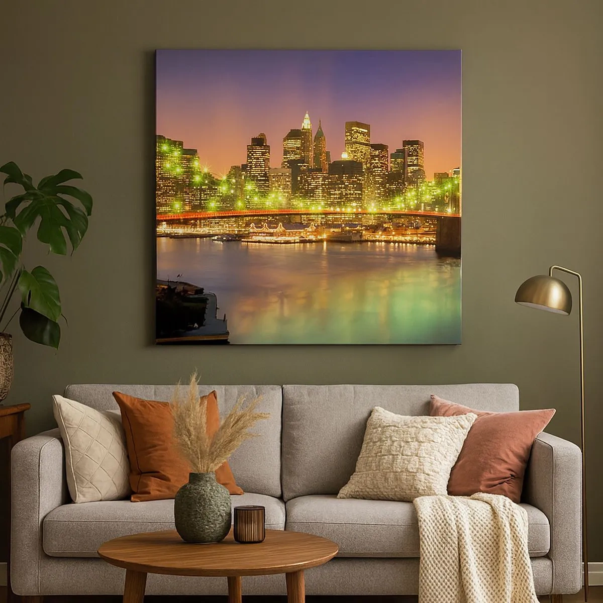 Obraz na płótnie - Tu światło nigdy nie gaśnie - 30x30 cm