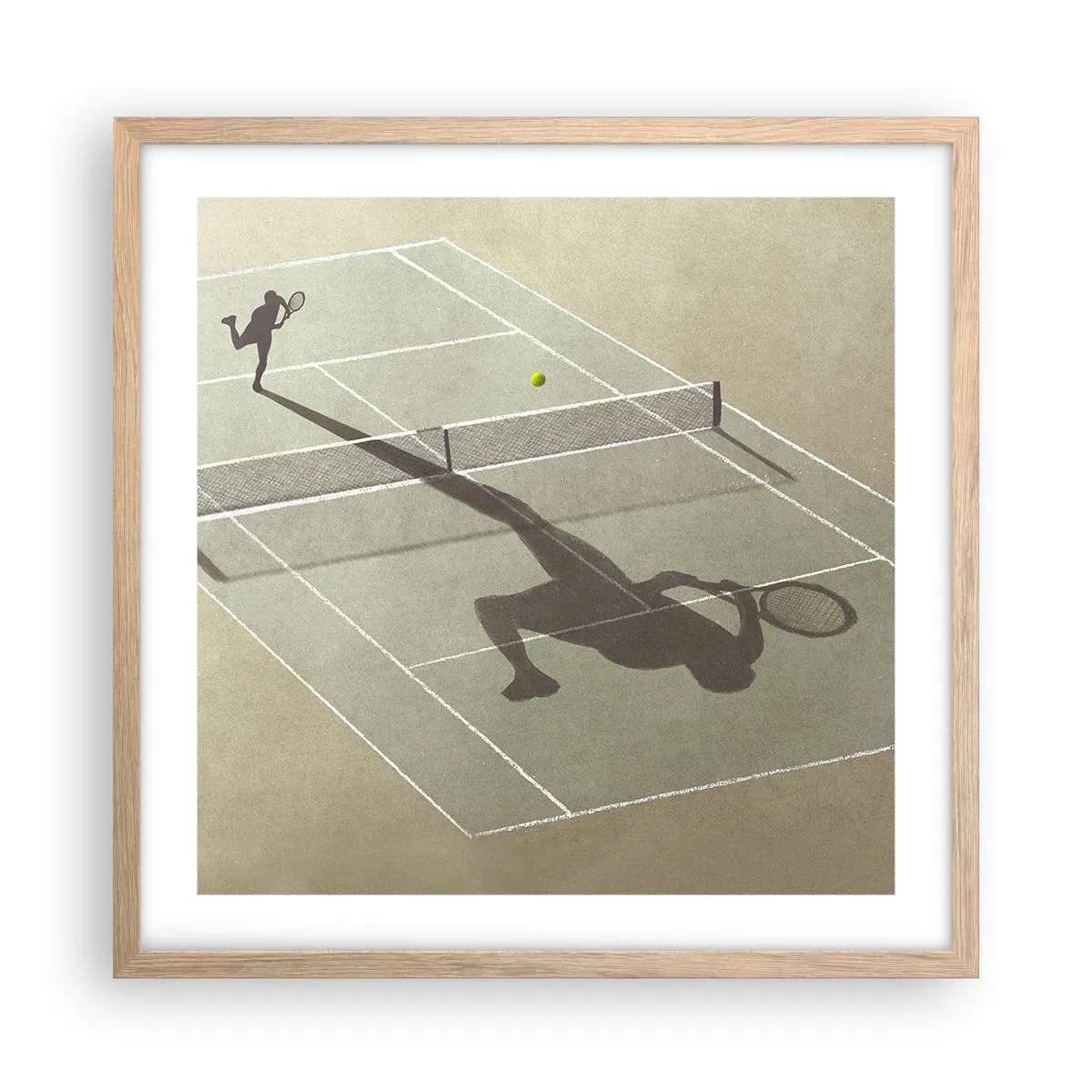 Plakat w ramie jasny dąb - Pokonać siebie - 50x50 cm