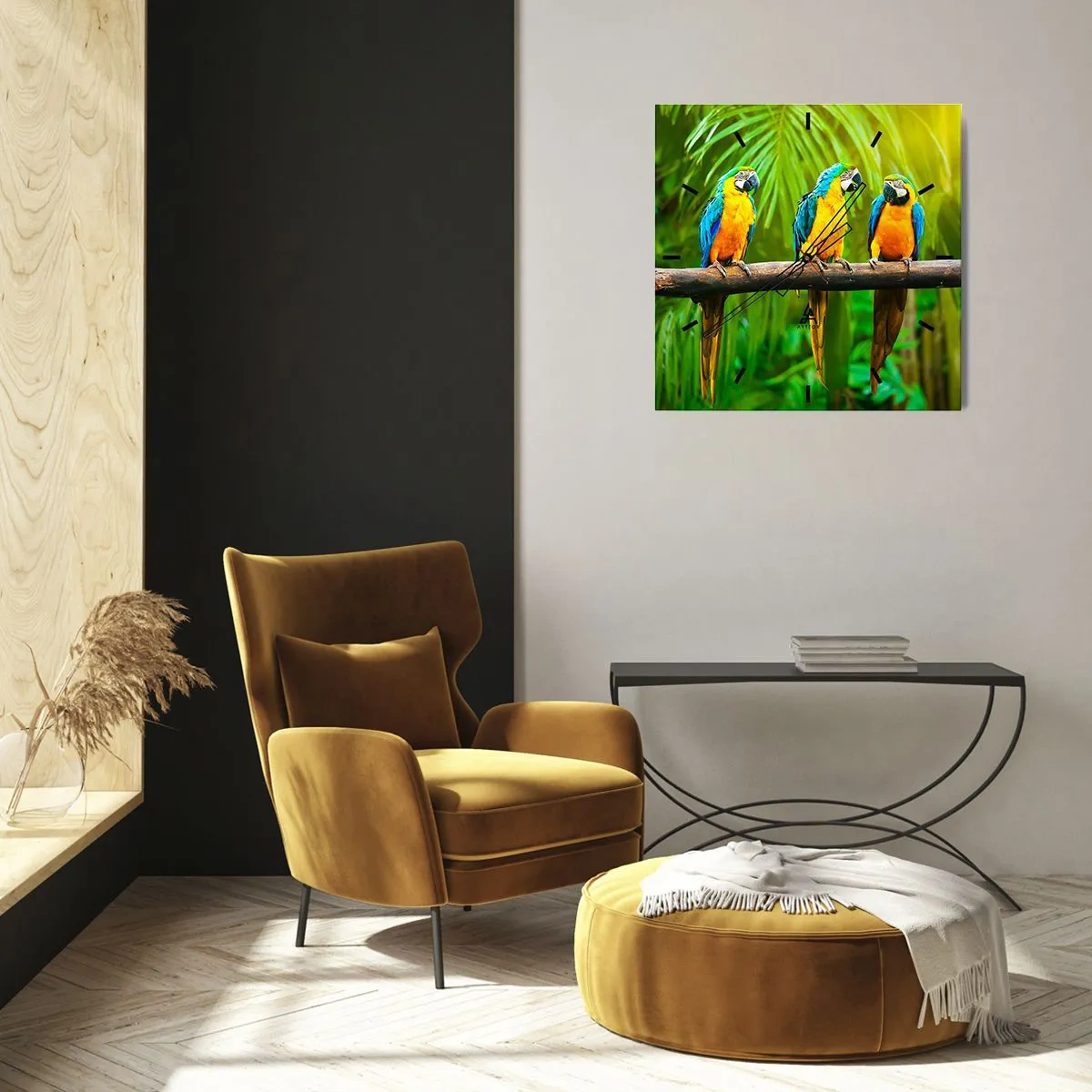 Zegar ścienny - A słyszałaś, że ona…? - 40x40 cm