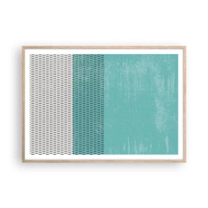Plakat w ramie jasny dąb - Kompozycja zrównoważona - 100x70 cm