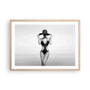 Plakat w ramie jasny dąb - Na imię mi: Elegancja - 70x50 cm