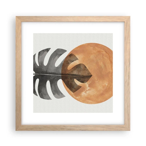 Plakat w ramie jasny dąb - Zawsze słońce - 30x30 cm