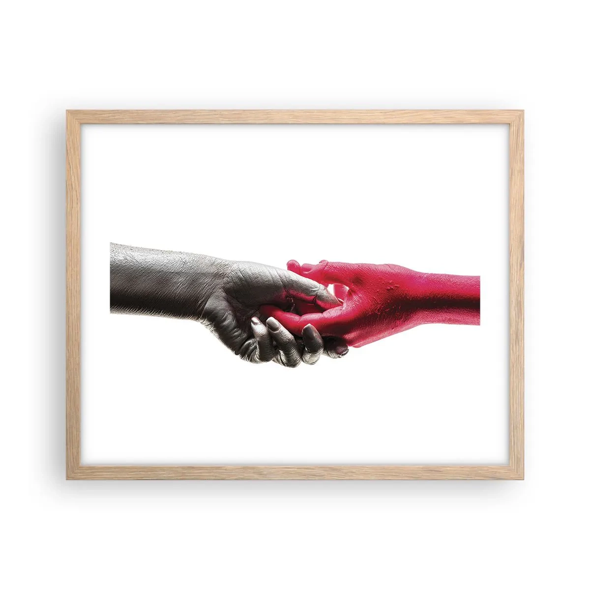 Plakat w ramie jasny dąb - Razem, choć inni - 50x40 cm
