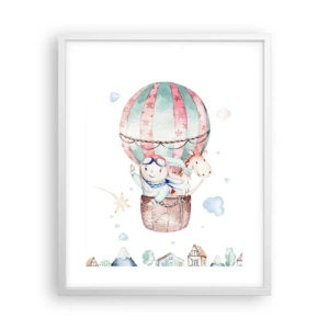 Plakat w białej ramie - Wrócimy wkrótce! - 40x50 cm