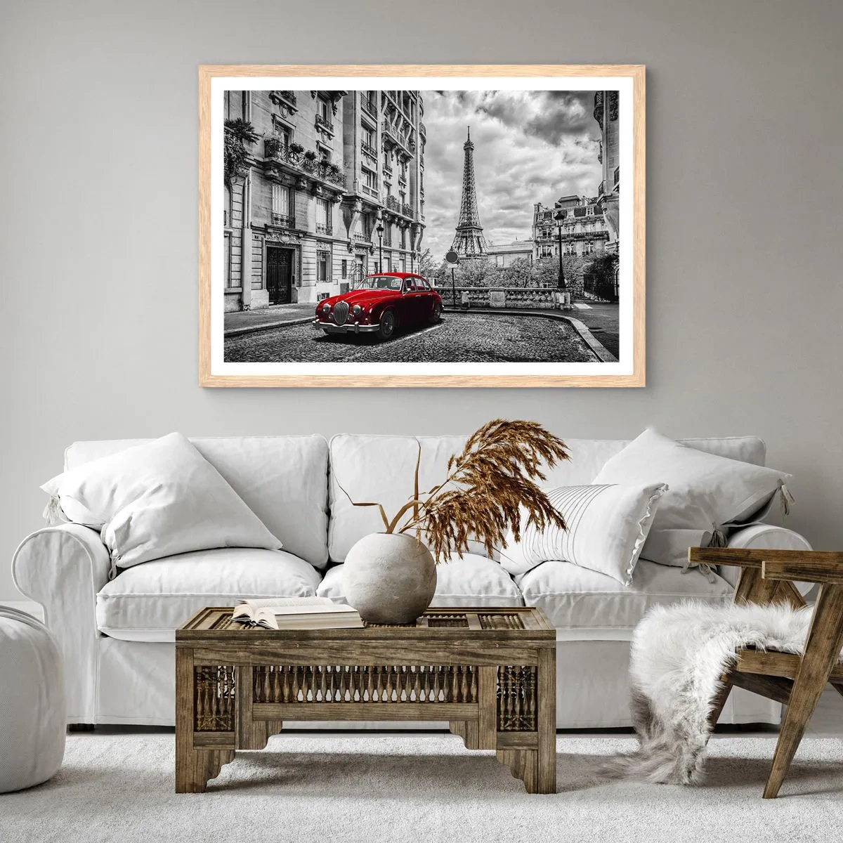 Plakat w ramie jasny dąb - Drapieżnik w mieście - 100x70 cm